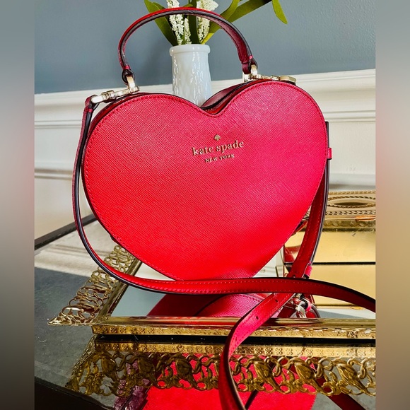 kate spade Handbags - Kate Spade Red Heart-Shaped Bag
